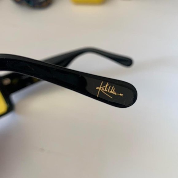 Dime Women\'s Black and Yellow Sunglasses main image 4